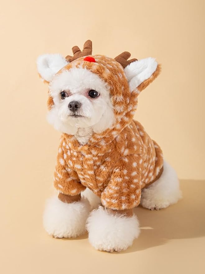 Disfraz de Reno Navideño AZA para Perros Pequeños Talla L miniatura 5
