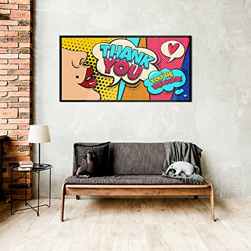 Impression Sur Verre Acrylique 100x50cm Merci Bandes Dessinées