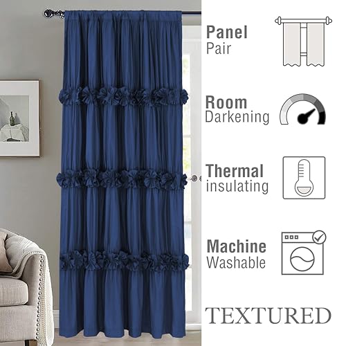 Image of Homechoice Decor Thermal Insulated Window Curtains, 54 inch W x 84 inch L (Pair)