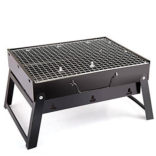 Campinggrill Edelstahl, Campinggrill Faltbar Picknickgrill Tragbarer Klappgrill Rost Holzkohlegrill Edelstahl Kleine Größe Picknick Grill Für Camping
