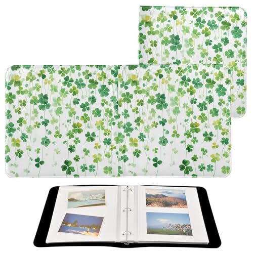 Álbum de fotos ALAZA con cubierta de poliuretano, diseño de tres anillos y páginas autoadhesivas para bodas, viajes y recuerdos familiares miniatura 2