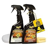 Meguiar's Leather Care Kit - Premium Car Cleaner and Conditioner – The Perfect Interior Care for Automotive Seats, Leather Cleaner for Car Interior, 2 Bottles, 16 fl oz each​