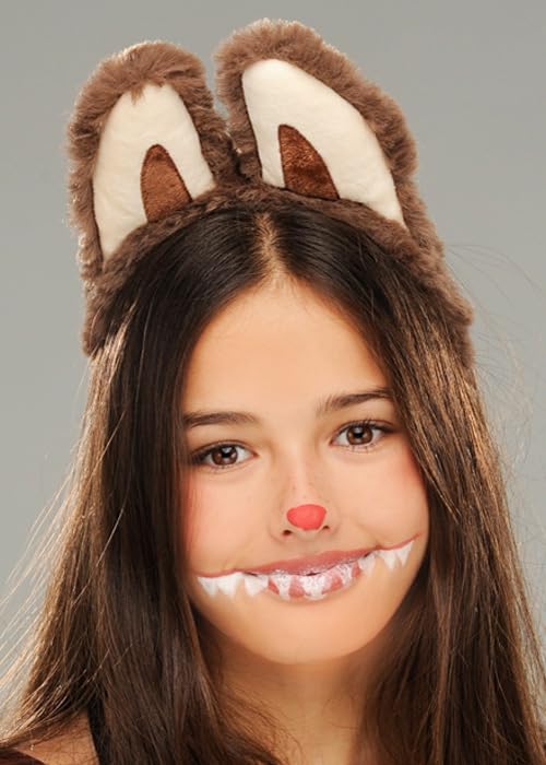 Struts Labubu Compatible Brown Cute Monster Ears on Headband