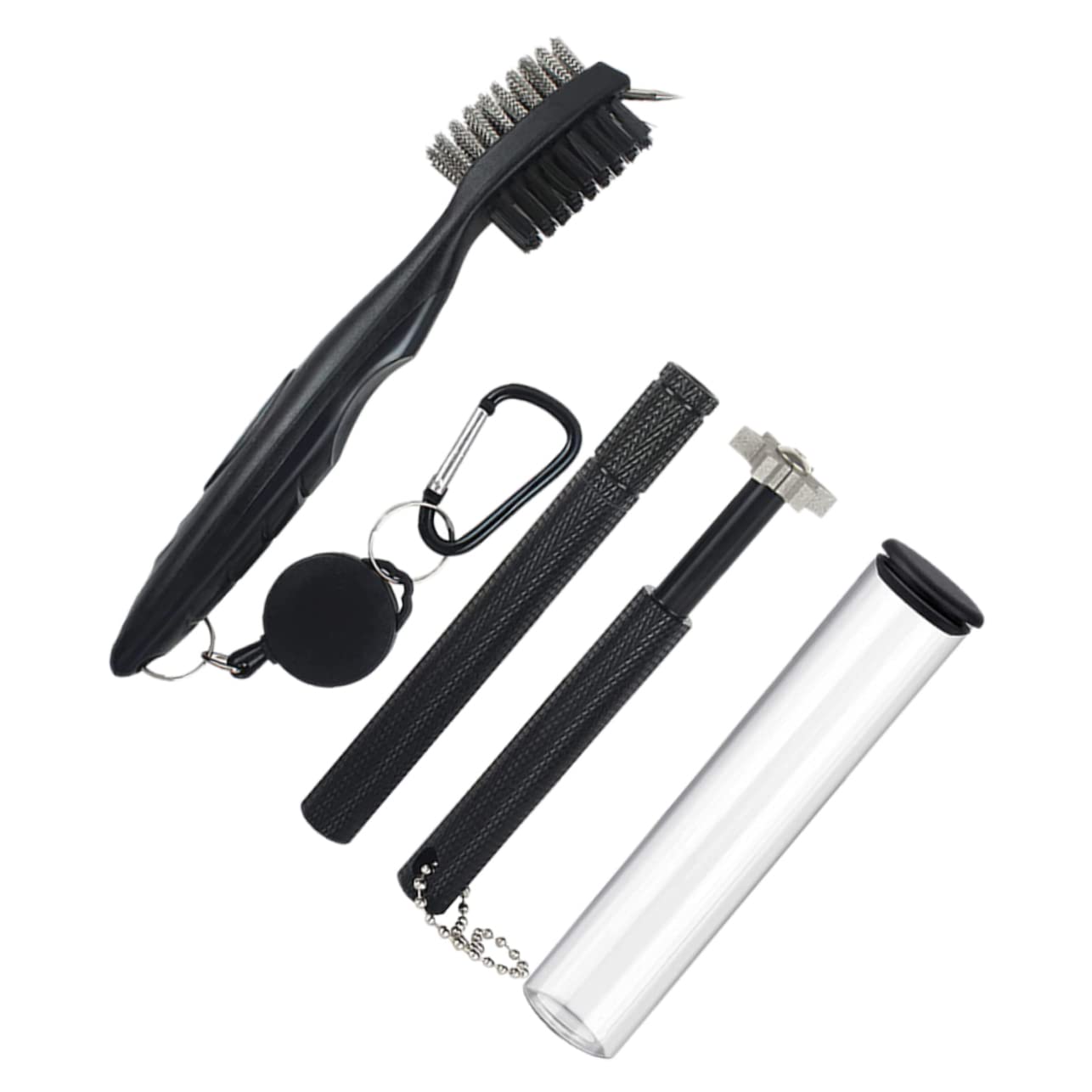 Toddmomy Golfclub Set Groove-Brush-Golf Golfausrüstung Golfschläger-Reinigungswerkzeug Schlägerrillen-Schärfwerkzeug Reinigungsmittel für den Golfsport Stahl