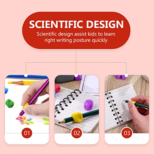 NUOBESTY 15 pcs Escrita Ajuda Ajuste Escrita Dos dispositivos de treinamento Lápis Suportes para cri