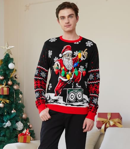 Goodstoworld Light-Up Dancing Santa and Boombox Sweater - Image 5