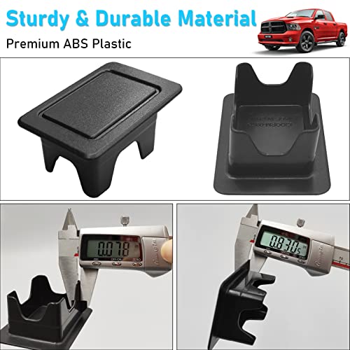 Moonlinks Bed Rail Stake Pocket Covers Compatible With Dodge Ram 1500 2500 3500 2009-2018,Ram Stake Hole Plugs,Rear Truck Tonneau Covers Stake Holes Caps Plugs Bed Rail Stake Pocket Cover (2 Pcs) #TOP2