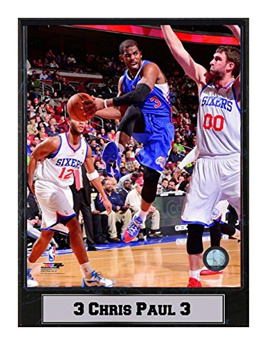 Encore Select 512-34 NBA Los Angeles Clippers Chris Paul Logo Plaque, 9-Inch by 12-Inch