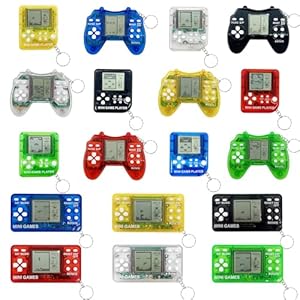 Hatende 18Pcs Video Game Party Favors for Kids,Mini Game Console Keychain for Kids Boys Birthday Supplies Gaming Party Favors Classroom Prizes