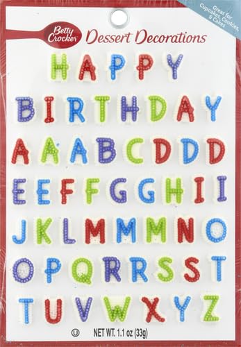 Betty Crocker “Happy Birthday” Candy Cake Decorations