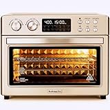 28QT Air Fryer Toaster Oven Combo, Large 12-in-1 Convection Countertop Oven with 3-Layer Cooking, Rotisserie for Chicken, 6 Heating Tubes, Fast Preheat, Fit 11