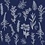 Navy Blue Leaves