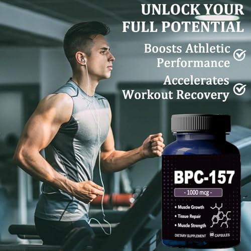 BPC 157 Peptide Capsules, BPC - 157 Pro 1000mcg, New Protective Compound 157 Peptides Non-Gmo, Gluten Free Supplement for Faster Recovery, 60 Capsules — view 4
