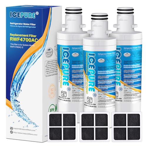 Image of ICEPURE ADQ747935 Refrigerator Water Filter and Air Filter Replacement for LG LT1000P,MDJ64844601, Kenmore Elite 9980, ADQ74793501 LT1000PC ADQ74793502, LMXS28626S, LFXS26973S, LT120F, 3PACK