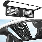 JOYTUTUS Rear Overhead Molle Panel Compatible with Wrangler 2018-2026 JLU 4-Door (Only for Hard Top), Wrangler Cargo Roof Rack Storage, No Drilling, Fold Down