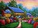 5D Full Drill Diamond Painting by Number Kits Rhinestone Embroidery Cross Stitch DIY Canvas Painting Pictures Arts Craft for Flower Garden Home Wall Décor, Kids Adults