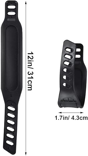 Miniatura 2 de Correas de pedal de bicicleta estática, correa universal resistente de longitud ajustable, se adapta a la mayoría de pedales de bicicleta, bicicleta