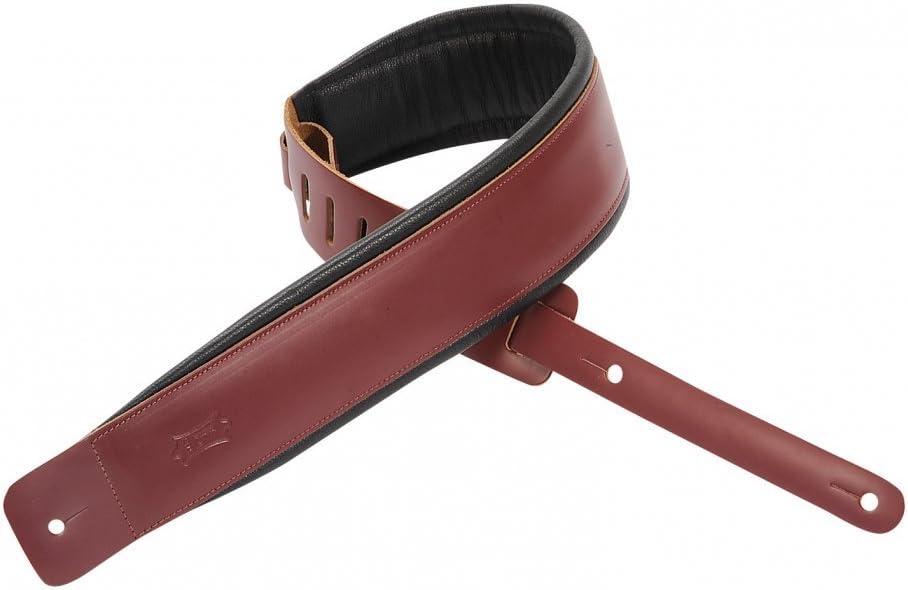 Cinturino Per Chitarra Levy's Leathers - Pelle Con Imbottitura, 3" Largo, Schienale In Pelle - Foto 5