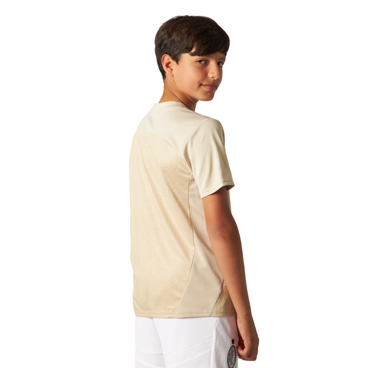 A.C. Milan Maglia Prematch Maillot de Course Prematch, Saison 2024/25, Technologie dryCell, Coupe Classique Mixte Enfant