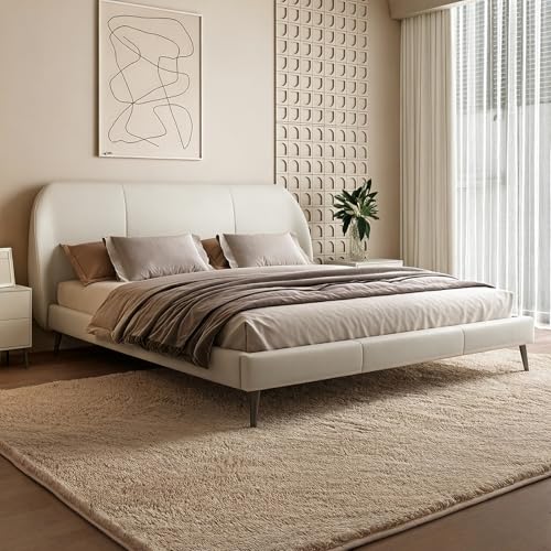 Tapete Premium Shag 5 x 8 Pies Beige Ultra Plush miniatura 2