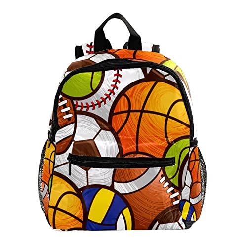 Sac à dos basket-ball orange pour enfant fille garçon petit format 30,5 cm