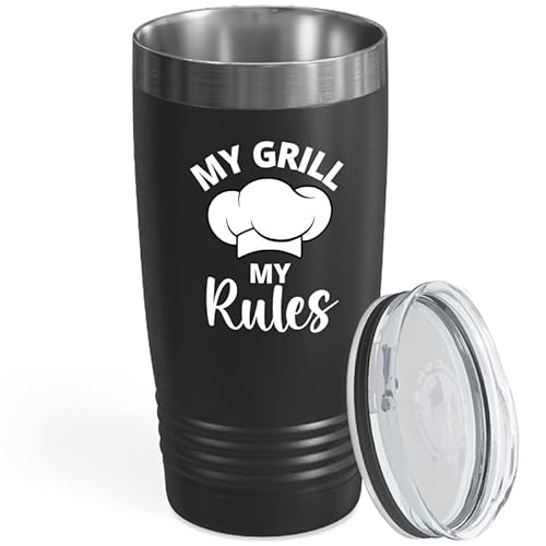 Chef Black Viking 20oz Tumbler - My Grill My Rules