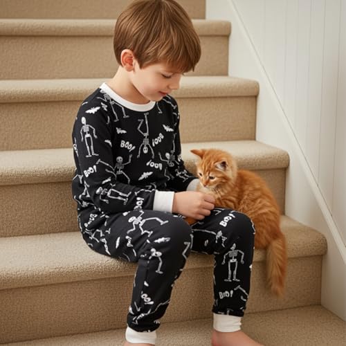 Image of PATPAT Toddler & Kids Pajama Sets with Bamboo Viscose, Snug Fit Pjs for Girls, All-Season Comfort Sleepwear, Ages 2-12 Years