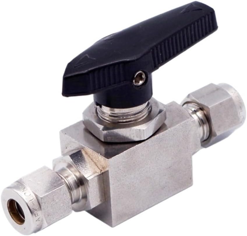 1PCS corrosion-resistant 1/4 6mm 2-way 3000PSI ss316 gas ball valve(6mm)