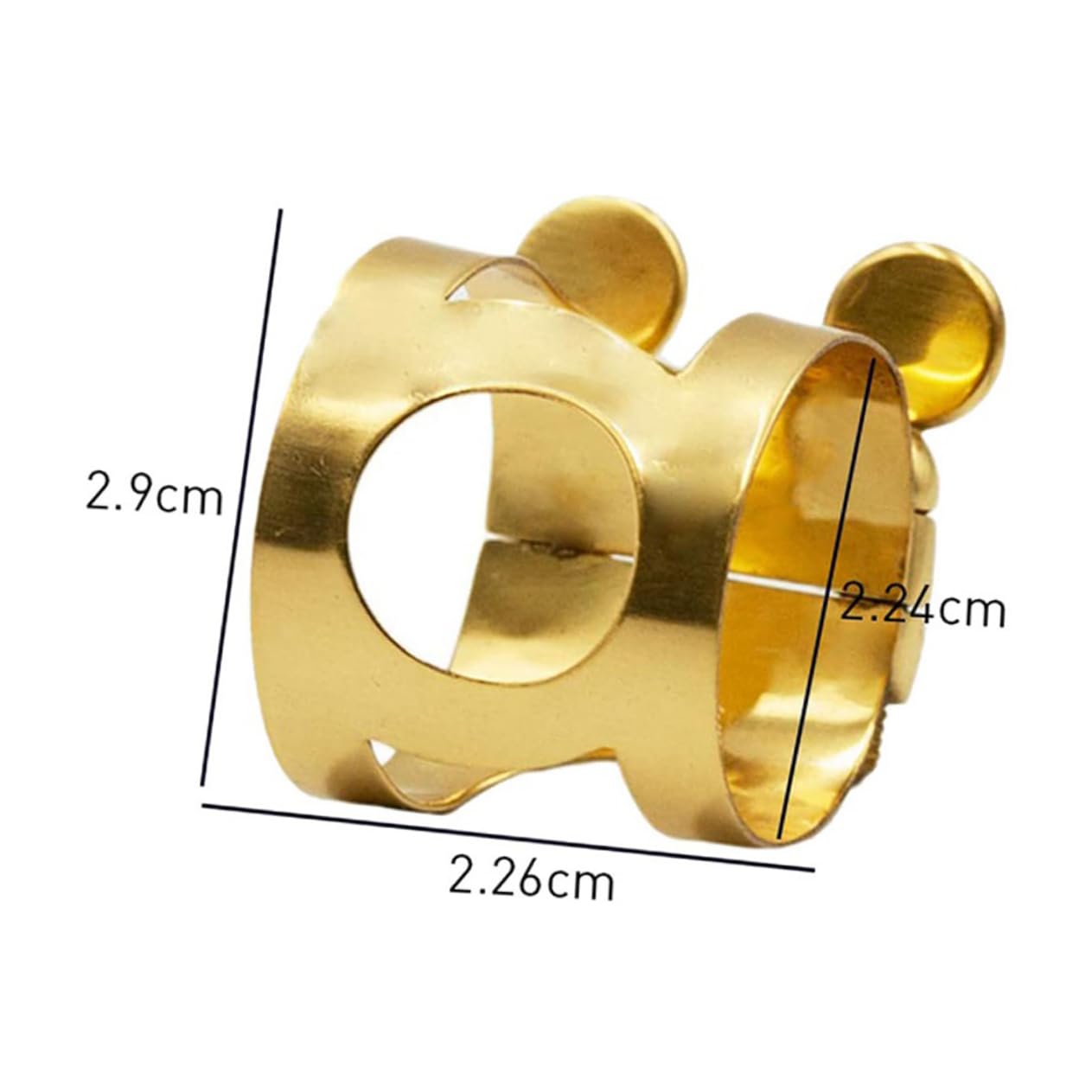 BESPORTBLE 1Pc Alto Saxophone Head Cards Durable Saxophone Clip for Beginners Elegant Carving Design Easy to Use High Sound Quality for Musicians