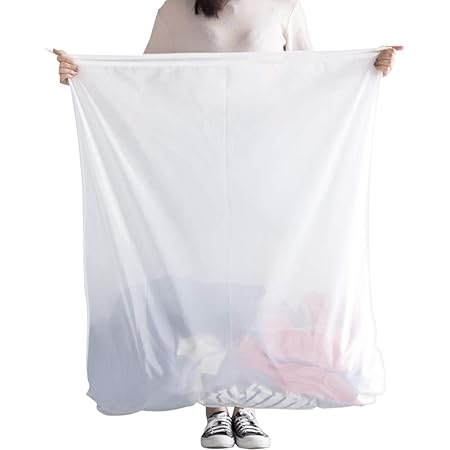 Amazon Co Jp 無印良品 両面使える洗濯ネット 大物用 直径47 高さ37cm 白 ホーム キッチン