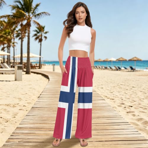 Pantalon de détente extensible et ultra doux aux couleurs de la Norvège - 6