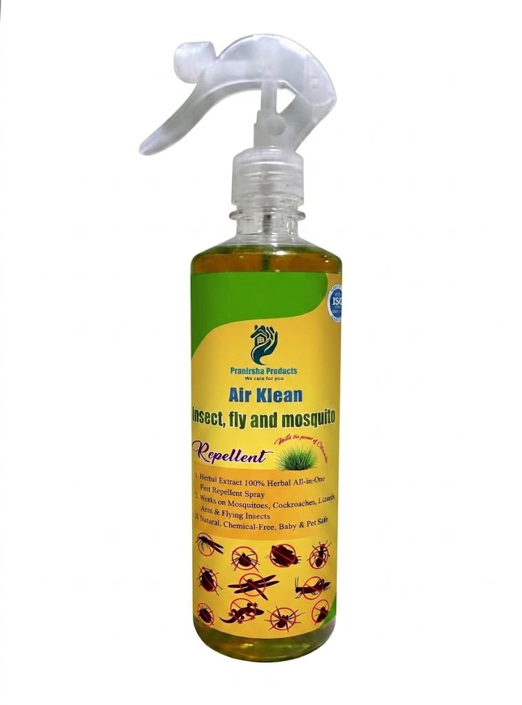 Air Klean Natural Insect Repellent Spray| With Citronella, Eucalyptus & Lemongrass Oil | 100% Protection from Mosquitoes, Flies and Ants- 500ml-image-12