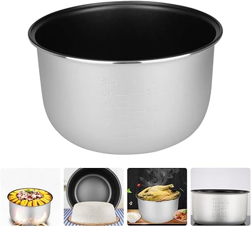 Miniatura 9 de Olla de cocina interior de repuesto para olla arrocera, olla de cocción interior antiadherente para olla de arroz, accesorios de repuesto para olla