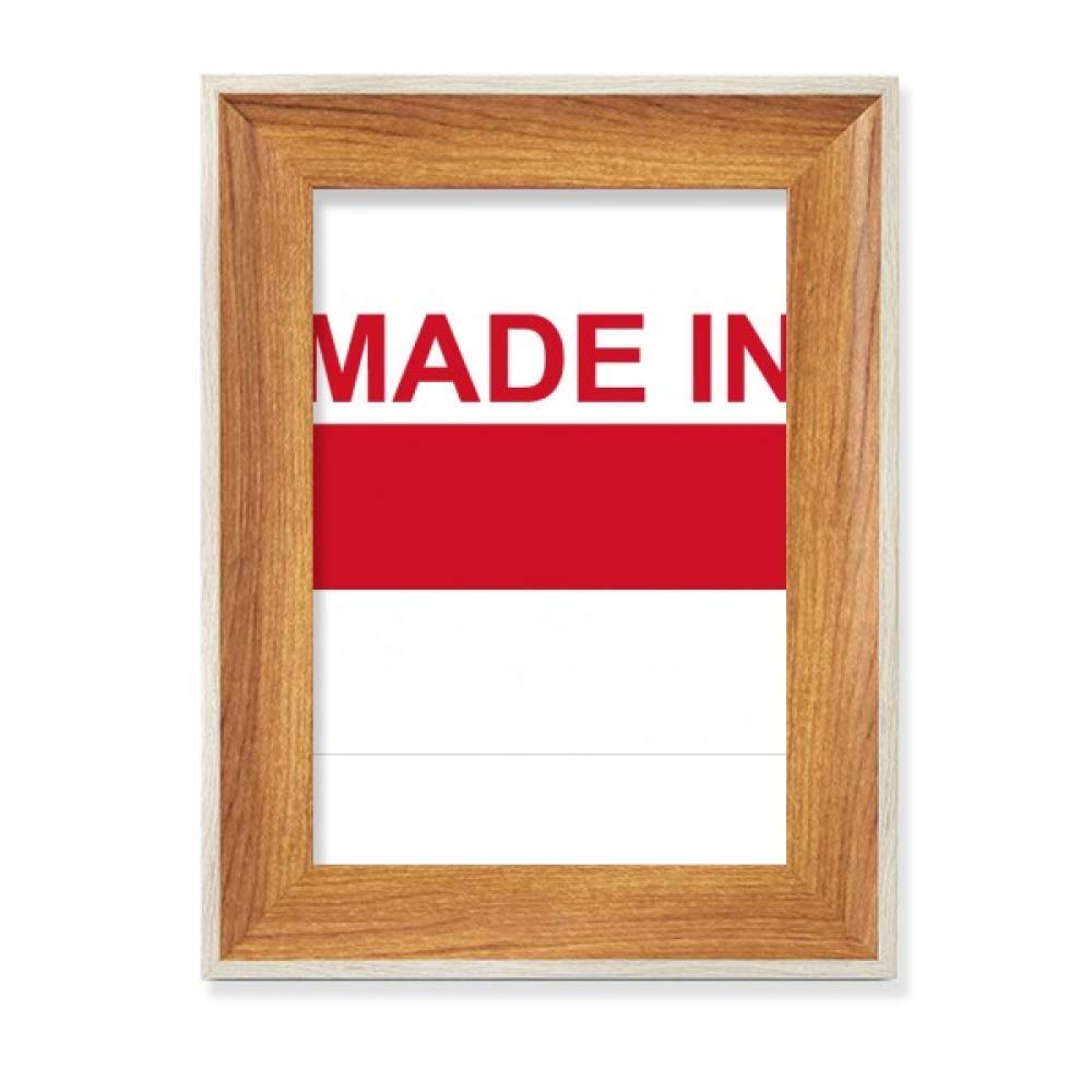 Marco de fotos de madera expositor para imágenes de mesa hecho en Indonesia