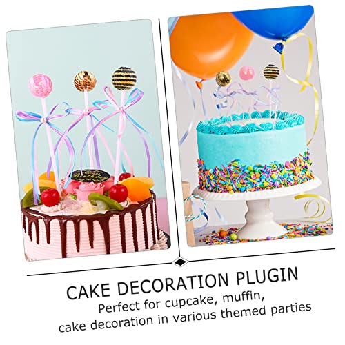 VILLFUL 9 Unidades Plugin bolo lantejoulas topo bolo aniversário Pirulitos frutas festa aniversario