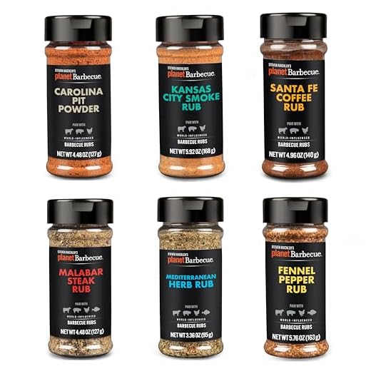 STEVEN RAICHLEN'S Project Smoke BBQ Spice Rub Seasoning Combo Pack - 6 Pack World Wide Barbeque