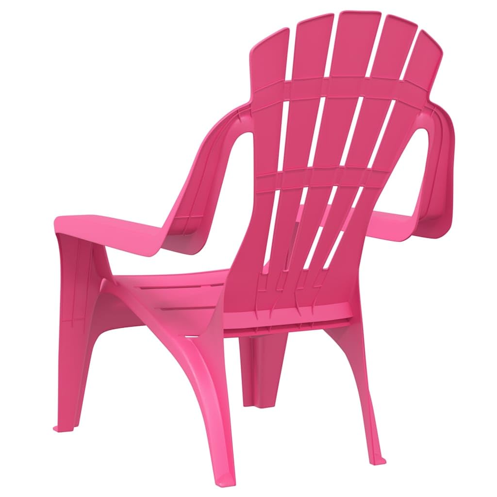 vidaXL Chaises de Jardin pour Enfants Lot de 2 Rose 37x34x44 cm PP, Chaise Longue, Chaise d'extérieur, sièges d'extérieur, sièges de Jardin