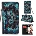 Produktbild NewTH 3D Galaxy Note 9 Bookstyle Lederhülle Schutzhülle Brieftasche Ledertasche Handschlaufe Schale Etui Karten Slot Magnetverschluss Samsung Galaxy Note 9 Flip Case