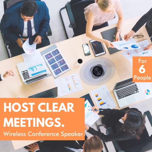 Alto-falante de conferência X9 Bluetooth com microfone – Captador de voz transparente de 360° e áudi