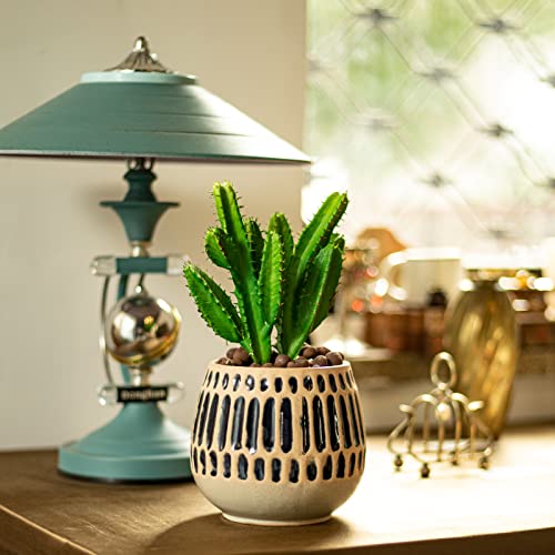 Chonsun Ceramic Planter 6 Inch Plant Pots Indoor Oudoor Planter Flower Pots Succulent Plant Pots Mid-Century Planter Ceramic #TOP1