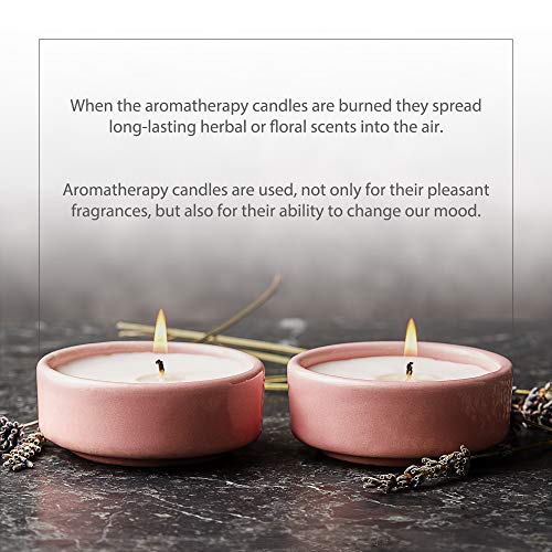 Harmonify Light Scented Candles, 2-Pack, Natural And Handmade, Lavender, Soy And Coconut Oil, Tea Lights, Great For Spa Yoga Meditation And Aromatherapy, Made In Europe #TOP4