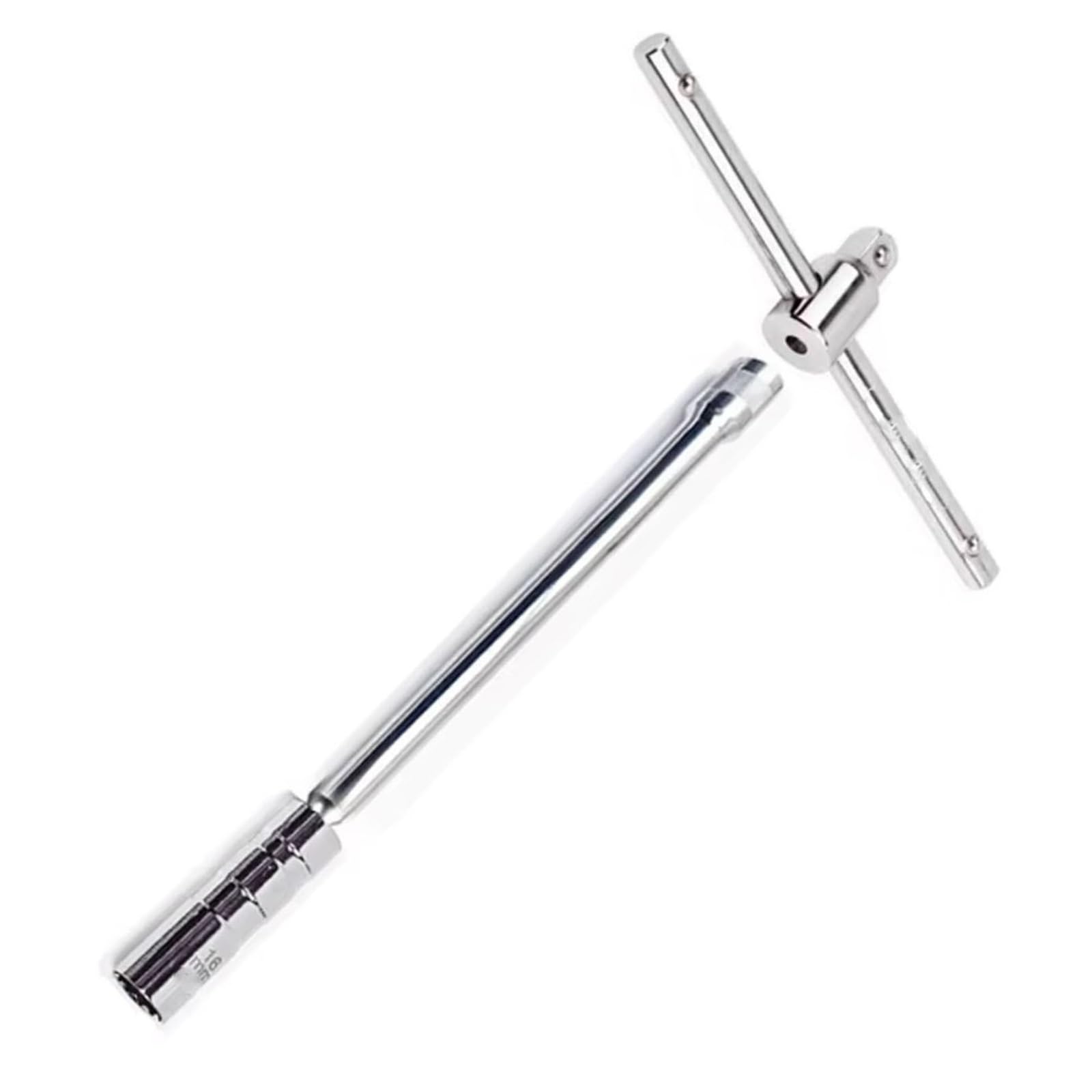 Llaves de bujías Extracción De Torsión Automática Enchufe Bujía Herramienta Magnética Llave Giratoria Extensión Larga Reparación Instalación 16mm(16mm)