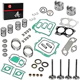 Oversize 0.5mm Engine Rebuild Kit Piston & Ring Gasket Seal Exhaust Intake Valve For EZGO 4 Cycle Gas Golf Cart 350cc EH35C MCI Fuji Robin Engine 1996-2002