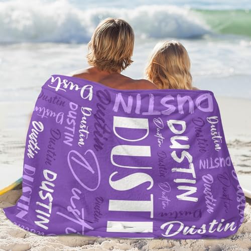 Personalized Blankets for Kids with Names Customized Blankets with Name for Adult Custom Blanket Gift for Birthday Christmas Valentines Day Gift