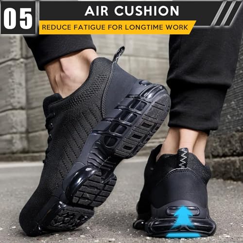 Image of OWIF Steel Toe Work Shoes for Men Women Comfortable Lightweight Safety Composite Toe Construction Walking Shoe