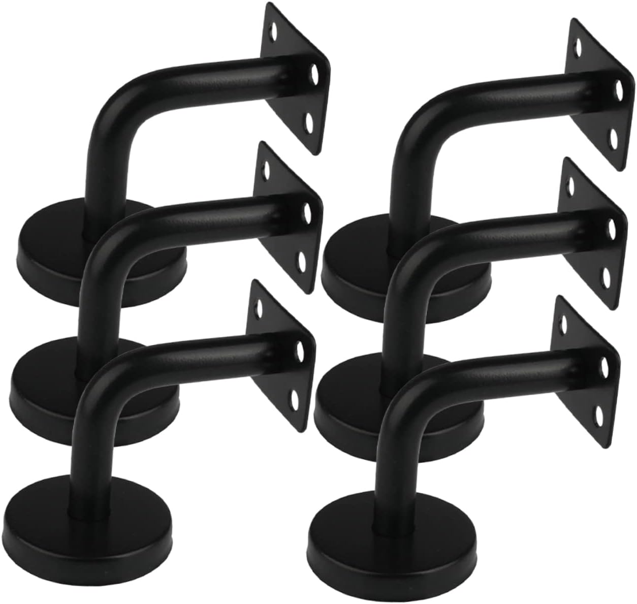 6pcs Banister Bracket for Stair Rail Stainless Steel Handrail Support Stair Handrail Column Support for