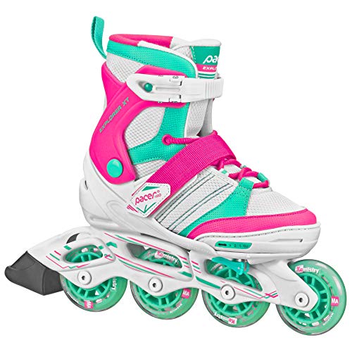 Pacer Explorer Children's Youth Inline Adjustable Skates (Girl med)