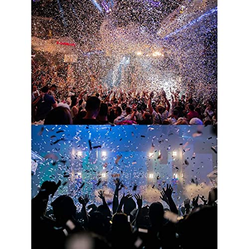 Máquina colgante para confeti flotante para bodas, espectáculos en vivo, DJ, discoteca, bar, fiestas y Navidad, con control DMX 512 y mando a distancia, color negro miniatura 2