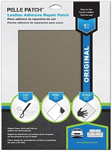 Pelle PatchLeather Patches for Car Seats - 25 Colors Available - Original 8x11 - Camel