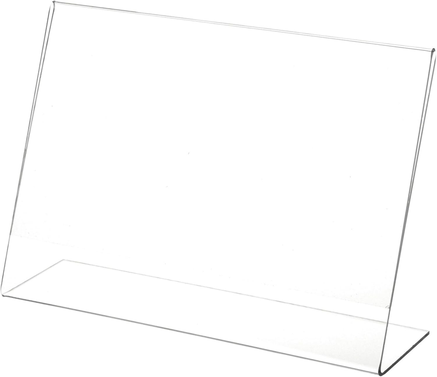 Plymor Clear Acrylic Sign Display/Literature Holder (Angled), 11" W x 17" H